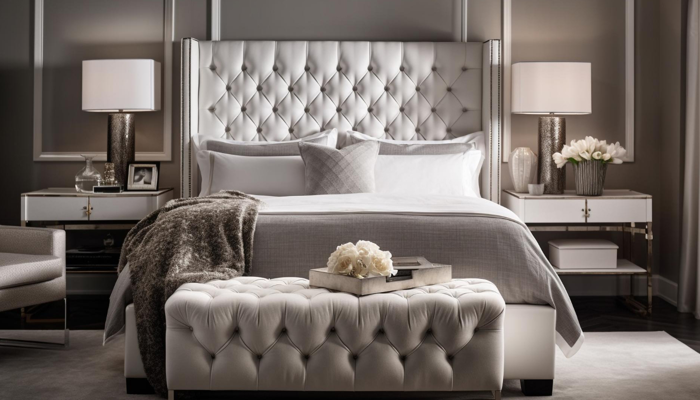 Art Leather Used for Bed Headboard Design 